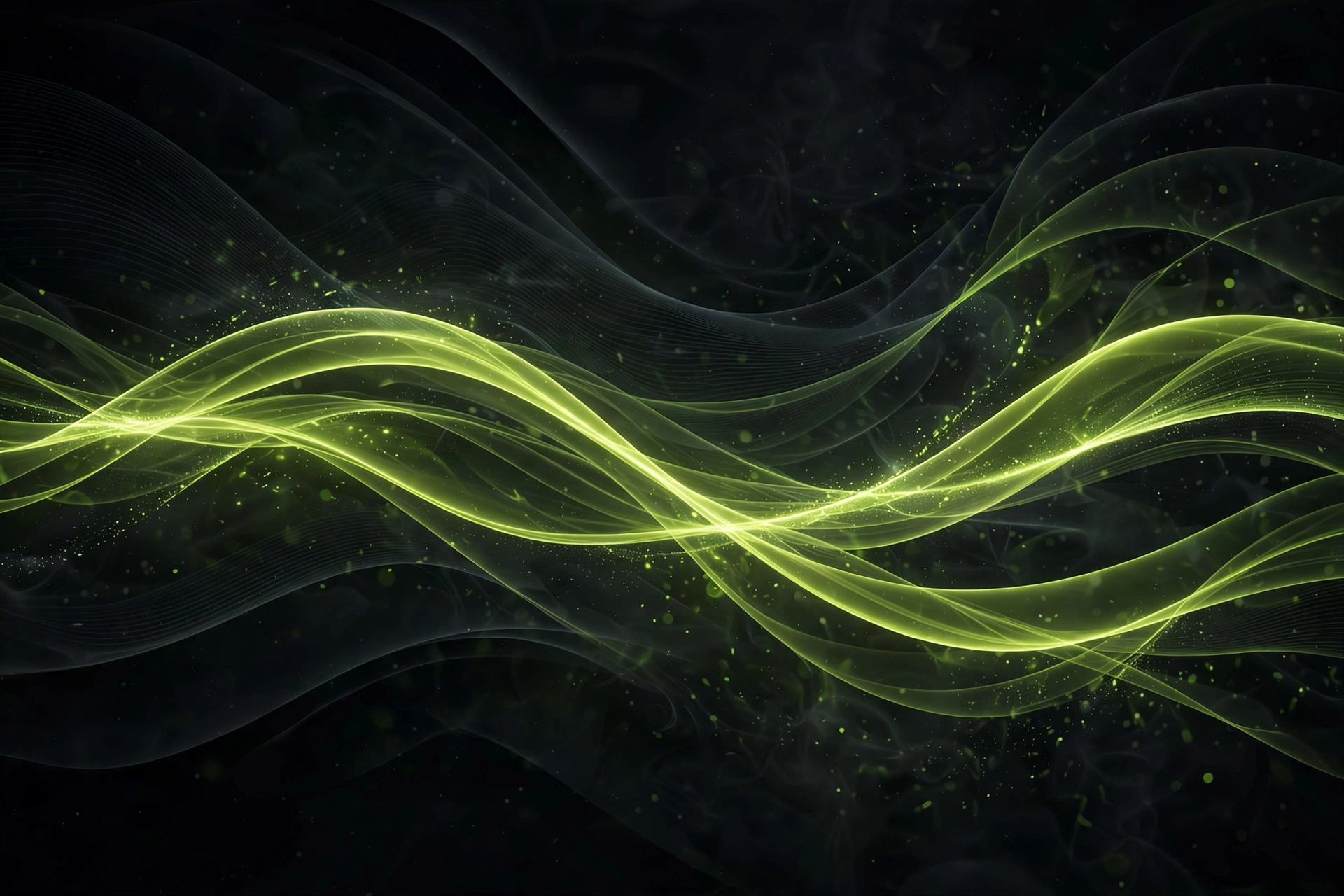 Flowing light trails representing the SVR ONE studio